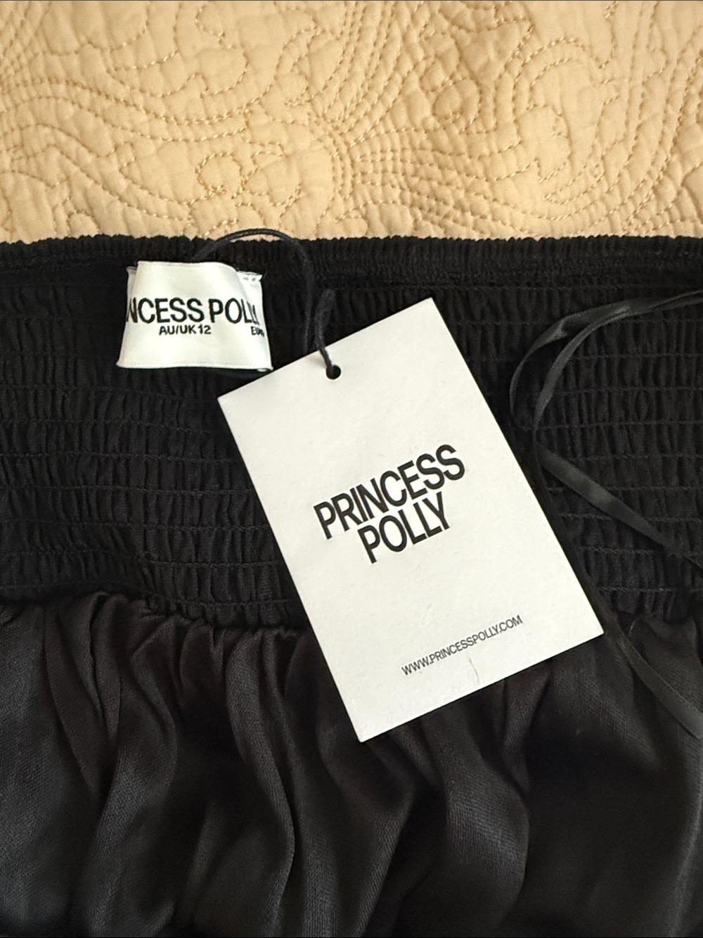 ❇️NWT❇️ Princess Polly Strapless Black 95% Cotton Blend Dress. - Picture 9 of 12